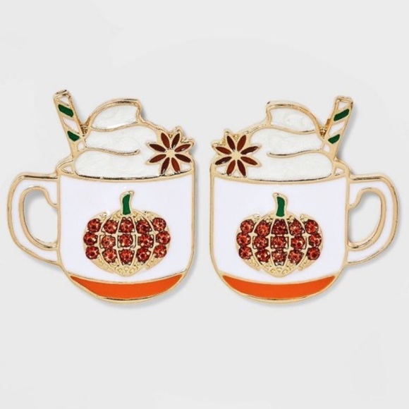 Sugarfix by BaubleBar 'Pumpkin to Talk About' Statement Earrings - Picture 1 of 5